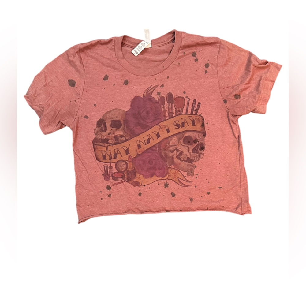 Cute Cropped Skull Shirt